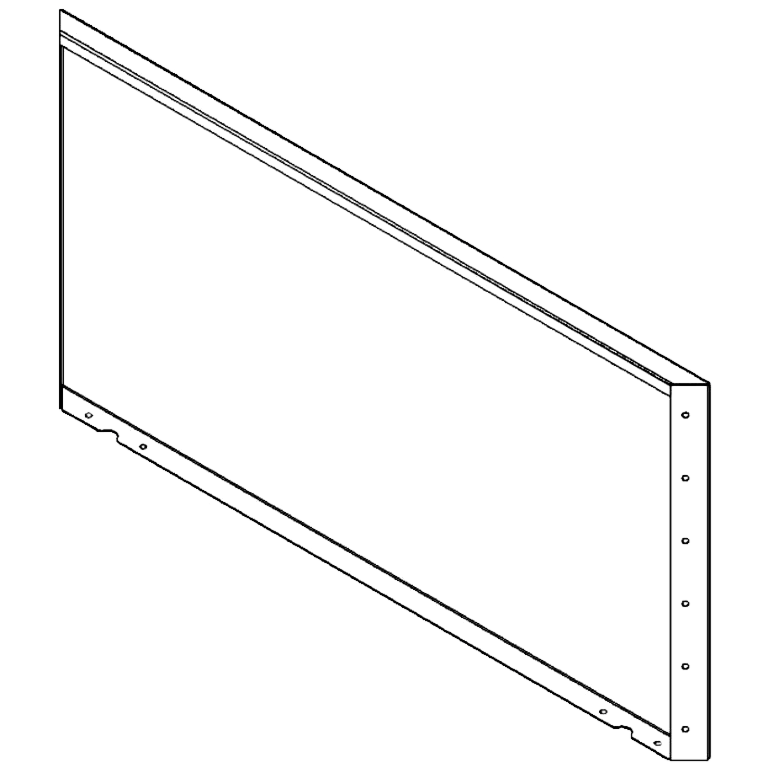 panel Práškově lakovaná ocel 60 x 120 cm