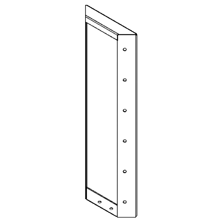 panel Práškově lakovaná ocel 60 x 20 cm