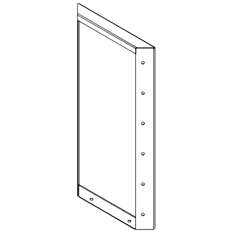 panel Práškově lakovaná ocel 60 x 30 cm