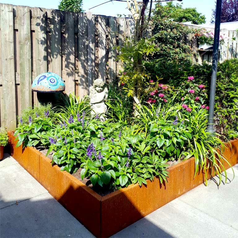Květináč z cortenové oceli Miami xxl 180 x 180 cm