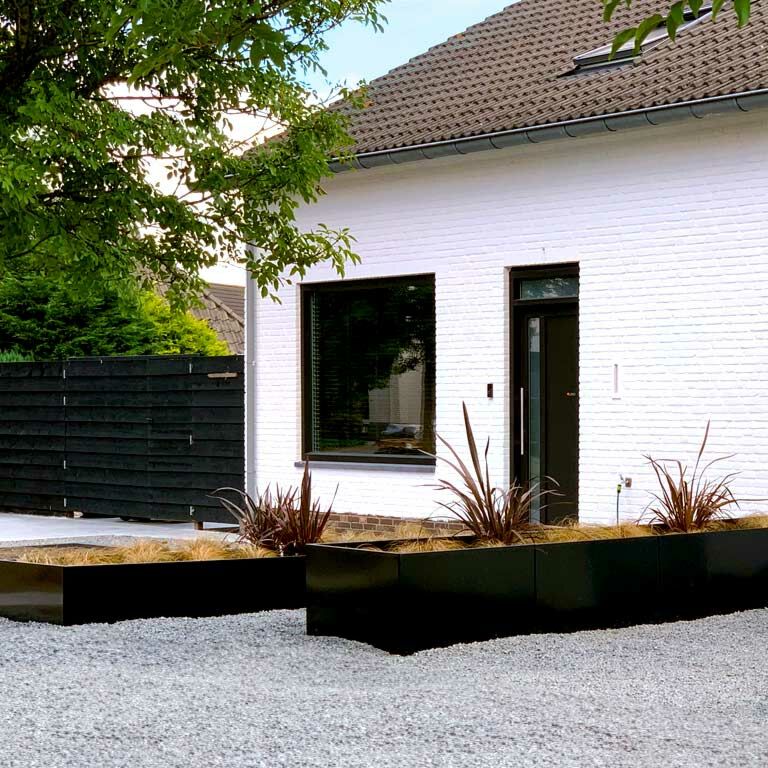 květináč Práškově lakovaná ocel Texas xxl 500 x 100 cm