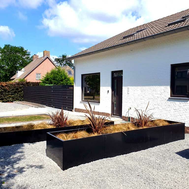 květináč Práškově lakovaná ocel Texas xxl 480 x 100 cm