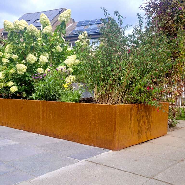 Květináč z cortenové oceli Texas xxl 400 x 120 cm