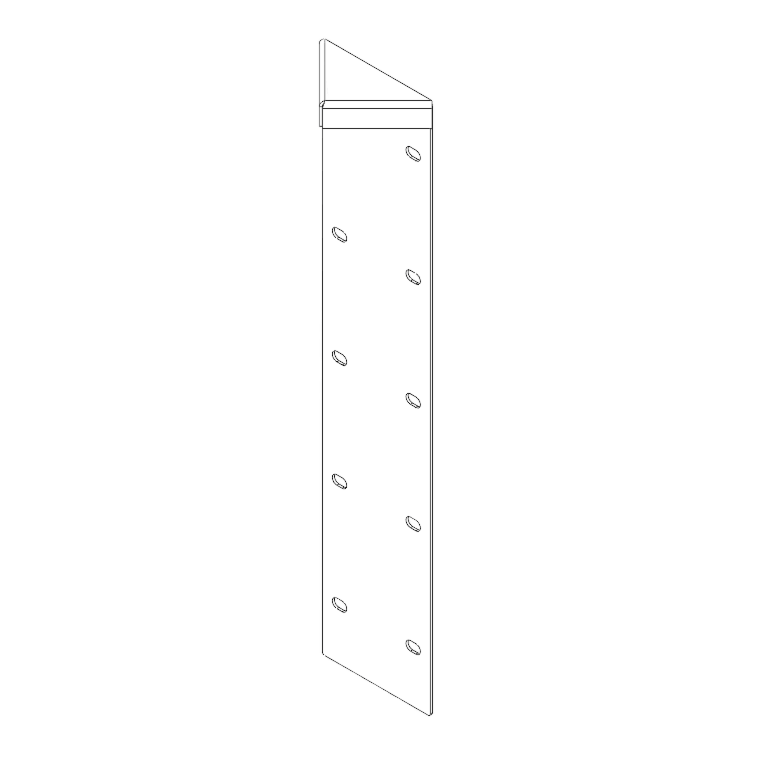 rohový díl Cortenová ocel 180° 50 cm
