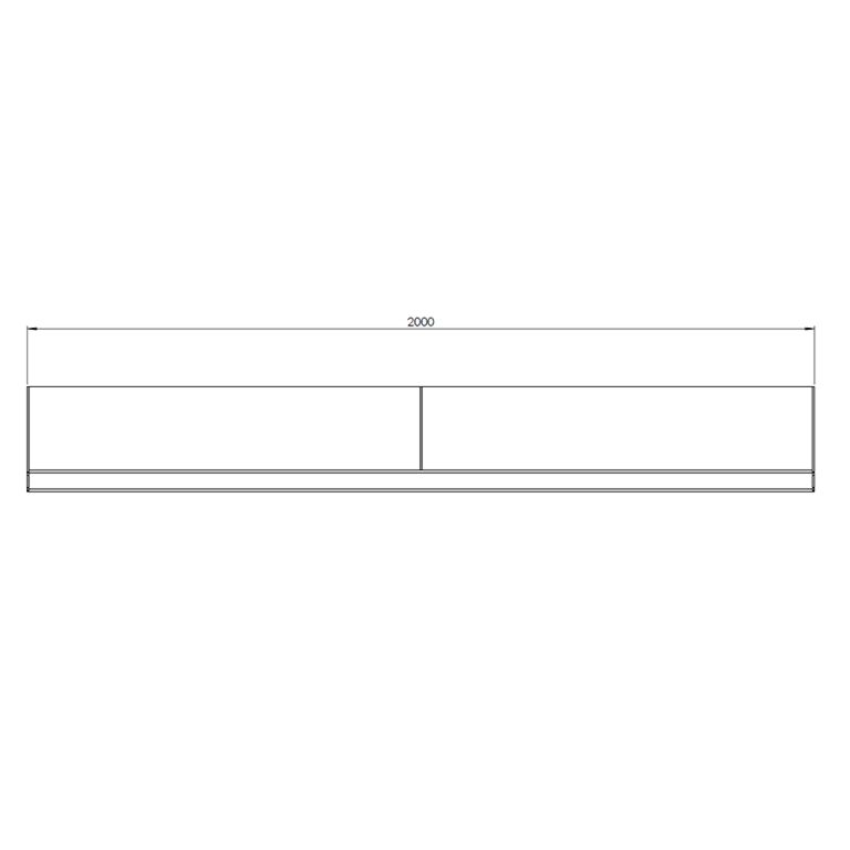 Opěrná zeď rovná z cortenová ocel 200 cm (výška 40 cm)