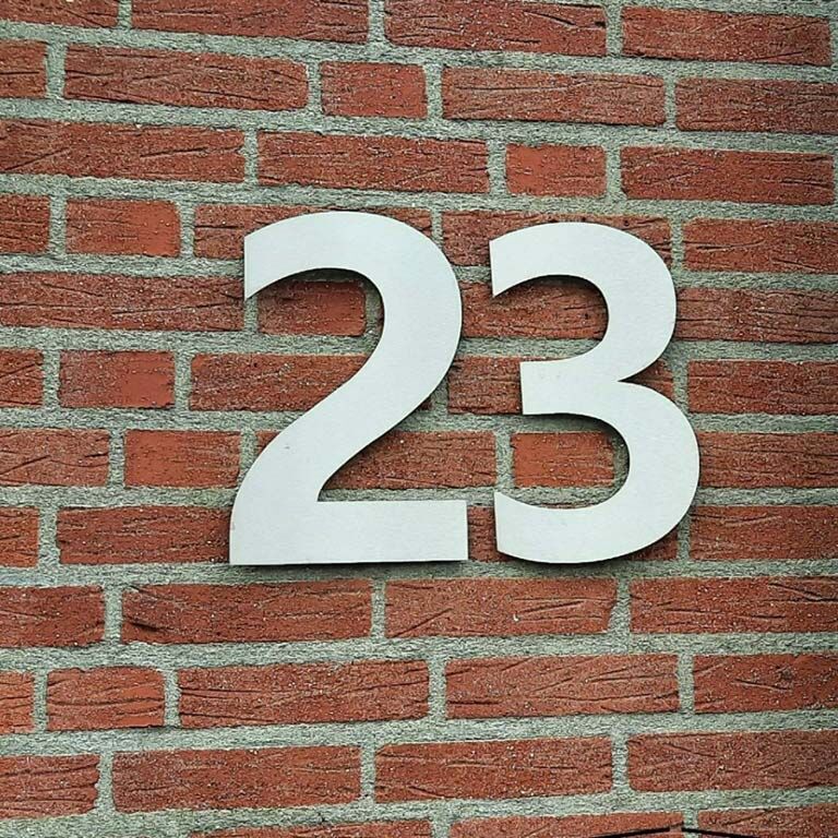 Číslo domu z nerezová ocel 2 - 30 cm