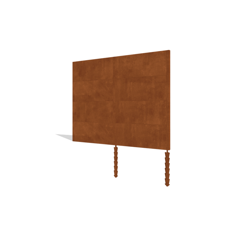Plot z oceli Corten H4 sada 252 cm