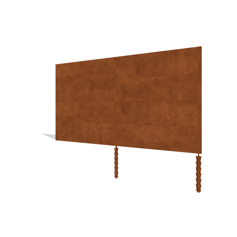 Plot z oceli Corten H4 sada 372 cm