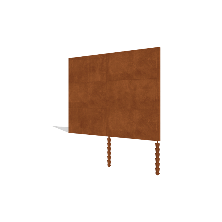 Plot z oceli Corten H3 sada 252 cm
