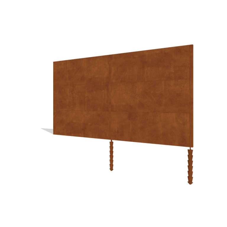 Plot z oceli Corten H3 sada 372 cm