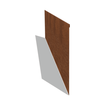 Obrubník zploštělý z cortenové oceli 45 cm (délka 240 cm)