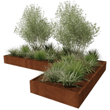 Květináč z cortenové oceli Kansas 120