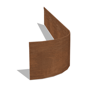 Obrubník zploštělý z cortenové oceli FLEX 23 cm (délka 150 cm)