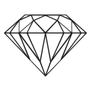 Diamant Kovová dekorace na zeď *OP=OP