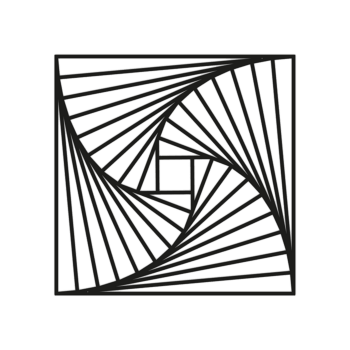 Geometrické tvary Kovové dekorace na zeď 3.0