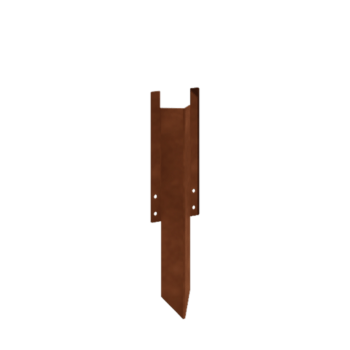 podpěrný kolík střední Cortenová ocel 22 - 25 cm