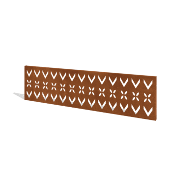 Plot z oceli Corten H panel V 180 x 47,5 cm
