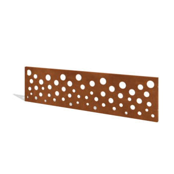 Plot z oceli Corten H panel B 180 x 47,5 cm