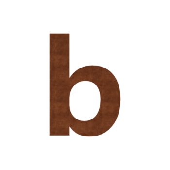 Číslo domu z cortenu B - 50,1 x 71,8 cm