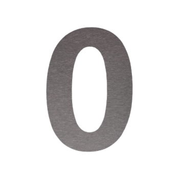 Číslo domu z nerezová ocel 0 - 15 cm