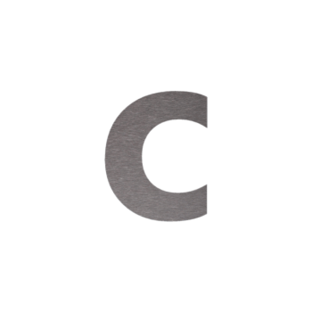 Číslo domu z nerezová ocel c - 10 cm