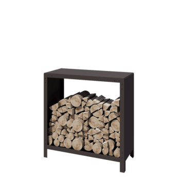 Stojan na dřevo z oceli - Indiana - 100 x 40 x 100 cm - RAL7016 matnýný (antracitově šedá)