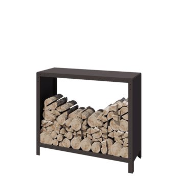 Stojan na dřevo z oceli - Indiana - 120 x 40 x 100 cm - RAL7016 matnýný (antracitově šedá)