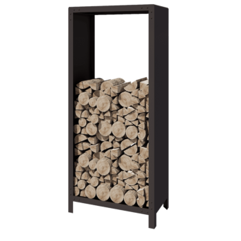 Stojan na dřevo z oceli - Indiana - 80 x 40 x 180 cm - RAL7016 matnýný (antracitově šedá)