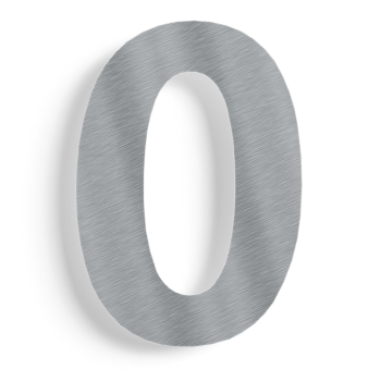 Číslo domu z nerezová ocel 0 - 30 cm