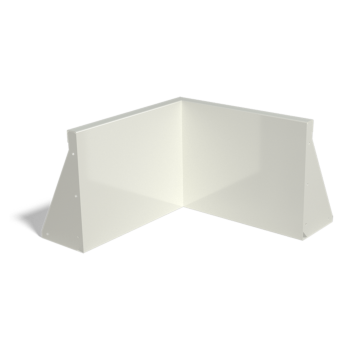 Opěrná stěna z oceli - Vnitřní roh - 50 x 50 x 40 cm - RAL9005 matnýný (černý)