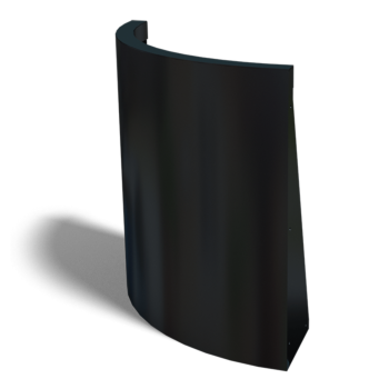 Opěrná stěna z oceli - Vnější oblouk - 50 x 50 x 60 cm - jiná barva RAL