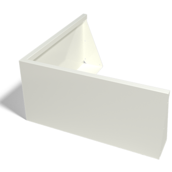 Opěrná stěna z oceli - Vnější roh - 100 x 100 x 50 cm - jiná barva RAL