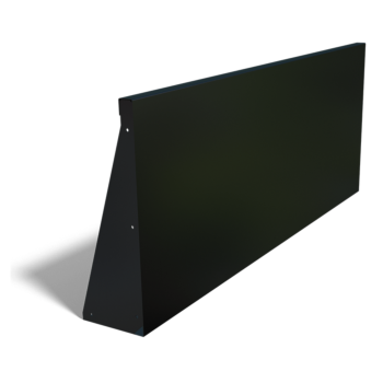 Opěrná stěna z oceli - Rovný - 150 x 60 cm - RAL9005 matnýný (černý)