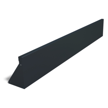 Opěrná zeď rovná z práškově lakovaná ocel 200 cm (výška 30 cm)