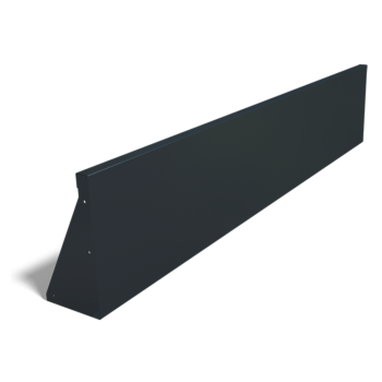 Opěrná zeď rovná z práškově lakovaná ocel 200 cm (výška 40 cm)