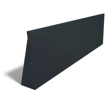 Opěrná stěna z oceli - Rovný - 200 x 60 cm - RAL9005 matnýný (černý)