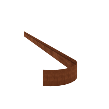 Obrubník zploštělý z cortenové oceli FLEX 13 cm (délka 150 cm)