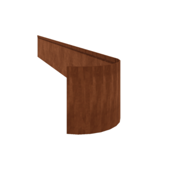Obrubník zploštělý z cortenové oceli FLEX 35 cm (délka 150 cm)