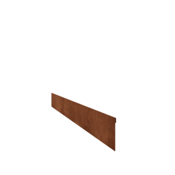Obrubník zploštělý z cortenové oceli 13 cm (délka 150 cm)