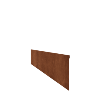 Obrubník zploštělý z cortenové oceli 23 cm (délka 240 cm)