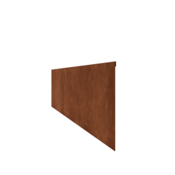 Obrubník zploštělý z cortenové oceli 35 cm (délka 150 cm)