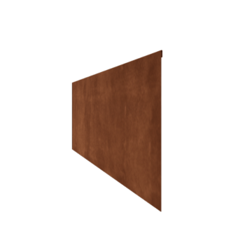 Obrubník zploštělý z cortenové oceli 45 cm (délka 150 cm)