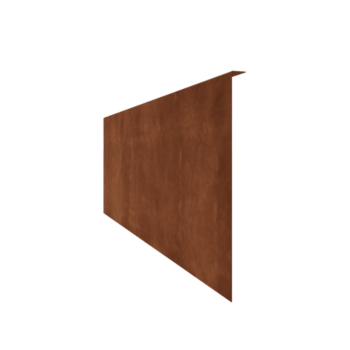 Obrubník úhlový z cortenové oceli 45 cm (délka 150 cm)