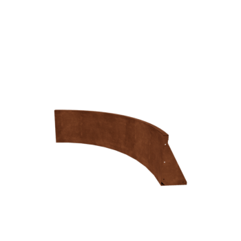 Opěrná stěna z cortenu - Vnitřní oblouk - 100 x 100 x 40 cm