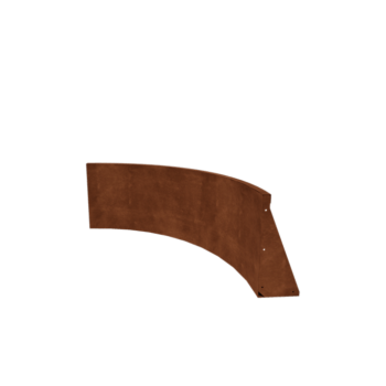 Opěrná stěna z cortenu - Vnitřní oblouk - 100 x 100 x 50 cm