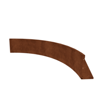 Opěrná stěna z cortenu - Vnitřní oblouk - 150 x 150 x 40 cm