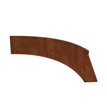 Opěrná stěna z cortenu - Vnitřní oblouk - 150 x 150 x 50 cm