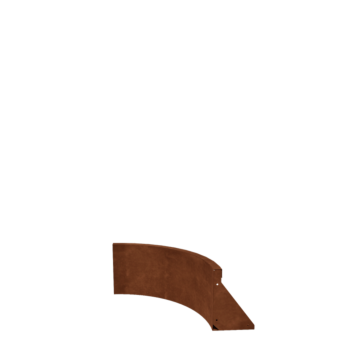 Opěrná stěna z cortenu - Vnitřní oblouk - 50 x 50 x 30 cm