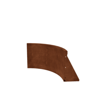 Opěrná stěna z cortenu - Vnitřní oblouk - 50 x 50 x 40 cm