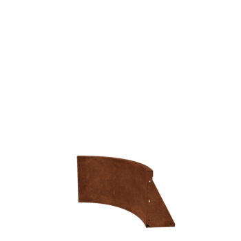Opěrná stěna z cortenu - Vnitřní oblouk - 50 x 50 x 40 cm